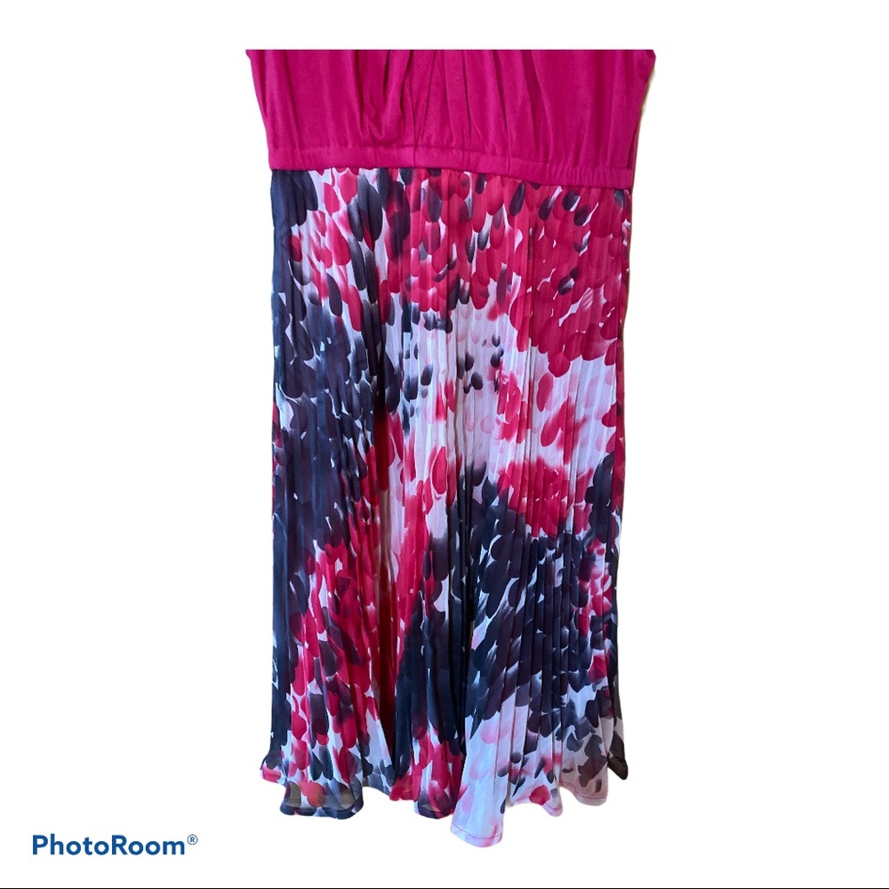 Pink Medium Pleated Skirt Sun Dress Women’s Size Medium - Picture 3 of 5